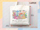 Teacher Appreciation Bag Gift Tote Bag Canvas Custom Teacher Gift Personalized School Bag Gifted Teacher Tote Reusable Bag School Campus Bag