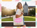 Custom Sorority Tote Bag Gift Rush Initiation Bid Day Big Little Gift Custom Name Sorority Gift College Tote Bag Personalized Gift For Her