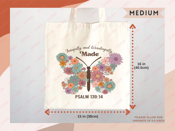 Faith Tote Bag Christian Tote Bag Gift Religious Scripture Gift Bible Verse Christian Girl Gift Church Sunday School Bag Campus Tote Shopper