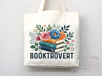 Book Lovers Tote Booktrovert Tote Bag Gift for Book Lover Bookworms Gift For Teachers Readers' Tote Shopper Library Bag School aesthetic bag