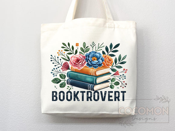 Book Lovers Tote Booktrovert Tote Bag Gift for Book Lover Bookworms Gift For Teachers Readers' Tote Shopper Library Bag School aesthetic bag
