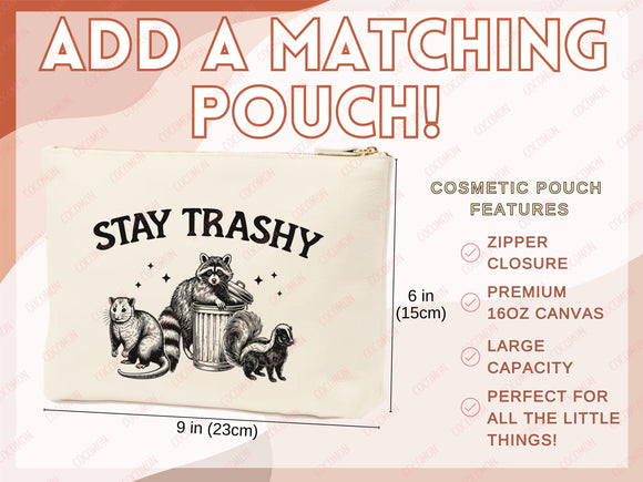 Raccoon Canvas Tote Bag Funny Raccoon Lover Gift Tote Bag Everyday Tote Eco Friendly Tote Shopper Gift Tote Reusable Grocery Bag Cute Bag