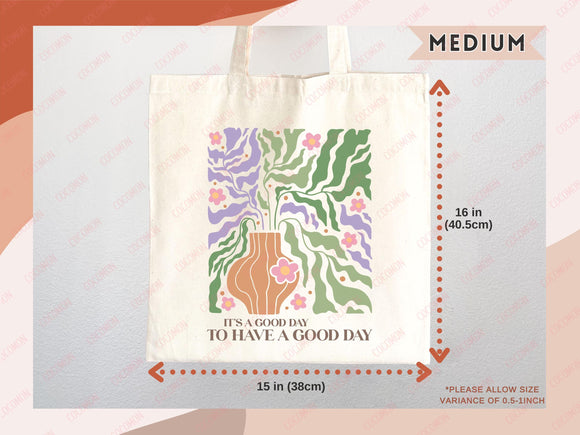 Floral Tote Bag flower tote canvas wildflower bag eco friendly bag aesthetic tote bag reusable bag gift for plant lover tote flower bag cute