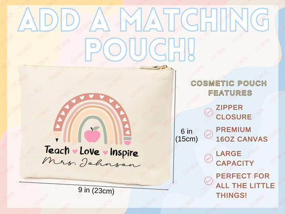 Teacher Appreciation Bag Gift Tote Bag Canvas Custom Teacher Gift Personalized School Bag Gifted Teacher Tote Reusable Bag School Campus Bag