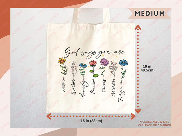 Faith Tote Bag Christian Tote Bag Gift Religious Scripture Gift Bible Verse Christian Girl Gift Church Sunday School Bag Campus Tote Shopper