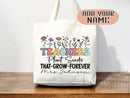 Teacher Appreciation Bag Gift Tote Bag Canvas Custom Teacher Gift Personalized School Bag Gifted Teacher Tote Reusable Bag School Campus Bag