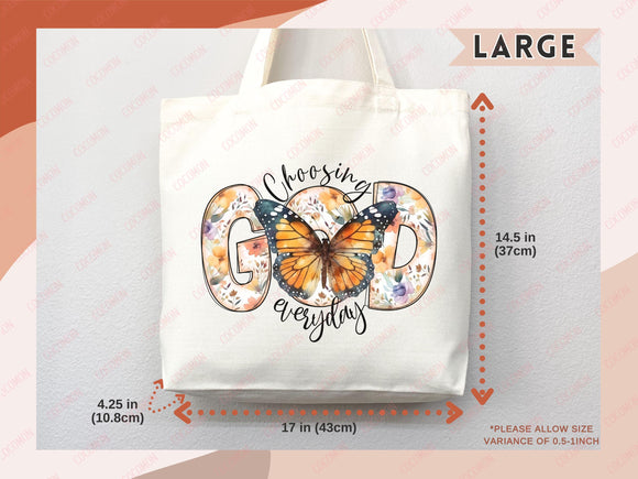 Faith Tote Bag Christian Tote Bag Gift Religious Scripture Gift Bible Verse Christian Girl Gift Church Sunday School Bag Campus Tote Shopper