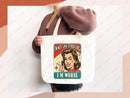 Funny Canvas Tote Bag Humor Bag Everyday Tote Eco Friendly Gift Tote Shopper Reusable Grocery Bag Cute Aesthetic Bag School Bag Gift for Her