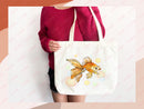 Goldfish Canvas Tote Bag Goldfish Lover Gift Tote Bag Everyday Tote Eco Friendly Aesthetic Tote Shopper Reusable Grocery Bag Cute Bag Animal