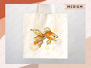 Goldfish Canvas Tote Bag Goldfish Lover Gift Tote Bag Everyday Tote Eco Friendly Aesthetic Tote Shopper Reusable Grocery Bag Cute Bag Animal
