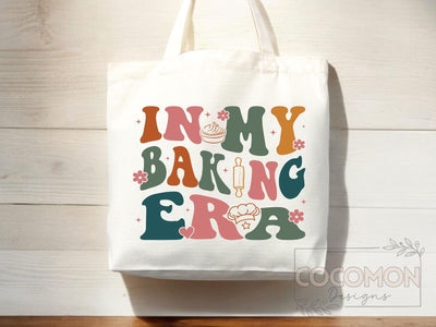 Baking Lover Canvas Tote Bag Funny Baker Gift Tote Bag Everyday Tote Eco Friendly Gift Tote Shopper Reusable Grocery Bag Cute Aesthetic Bag