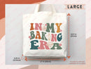 Baking Lover Canvas Tote Bag Funny Baker Gift Tote Bag Everyday Tote Eco Friendly Gift Tote Shopper Reusable Grocery Bag Cute Aesthetic Bag