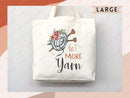 Knitting Lover Canvas Tote Bag Funny Knitting Bag Knit Everyday Tote Eco Friendly Gift Tote Shopper Reusable Grocery Bag Cute Aesthetic Bag