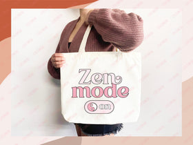 Yoga Canvas Tote Bag Fun Yoga Lover Gift for Yoga Tote Bag Everyday Tote Eco Friendly Aesthetic Tote Shopper Reusable Grocery Bag Cute Bag