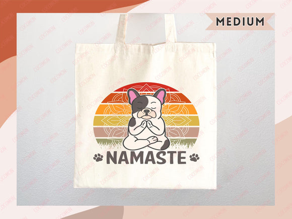 Yoga Canvas Tote Bag Fun Yoga Lover Gift for Yoga Tote Bag Everyday Tote Eco Friendly Aesthetic Tote Shopper Reusable Grocery Bag Cute Bag