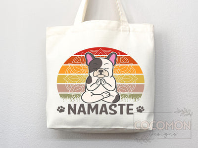 Yoga Canvas Tote Bag Fun Yoga Lover Gift for Yoga Tote Bag Everyday Tote Eco Friendly Aesthetic Tote Shopper Reusable Grocery Bag Cute Bag