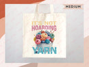 Knitting Lover Canvas Tote Bag Funny Knitting Bag Knit Everyday Tote Eco Friendly Gift Tote Shopper Reusable Grocery Bag Cute Aesthetic Bag