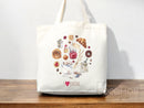 Baking Lover Canvas Tote Bag Funny Baker Gift Tote Bag Everyday Tote Eco Friendly Gift Tote Shopper Reusable Grocery Bag Cute Aesthetic Bag