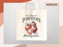 Tomato Canvas Tote Bag Farmers Market Tote Bag Gift Tote Shopper Bag Everyday Tote Eco Friendly Tote Reusable Grocery Bag Summer Bag