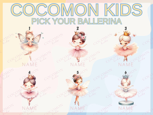 Personalized Name Tote Bag Ballerina Ballet Gift Daycare Diaper Bag Custom Tote Customized Name Back to School Bag for Kids Bag Kindergarten