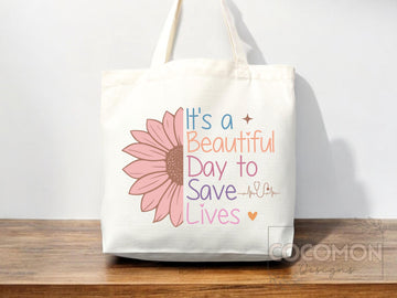 Nurse Canvas Tote Bag Nursing Bag Registered Nurse Gift for Her Women Bag Everyday Tote Eco Friendly Gift Tote Shopper Reusable Grocery Bag