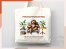 Sloth Canvas Tote Bag Funny Sloth Lover Gift Tote Bag Everyday Tote Eco Friendly Gift Tote Shopper Bag Reusable Grocery Bag Cute Bag Animal