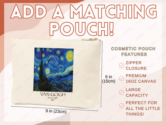 Van Gogh Tote Bag Artsy Bag Van Gogh Shoulder Bag Van Gogh School Tote Eco Friendly Aesthetic Tote Shopper Reusable Grocery Bag Gift for Her