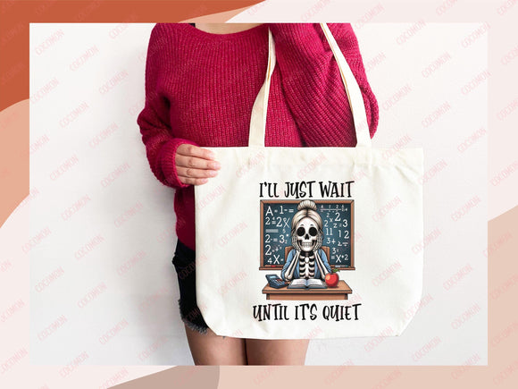 Teacher Appreciation Gift Tote Bag Canvas Custom Teacher Gift Personalized School Bag Gifted Teacher Tote Reusable Bag School Campus Bag