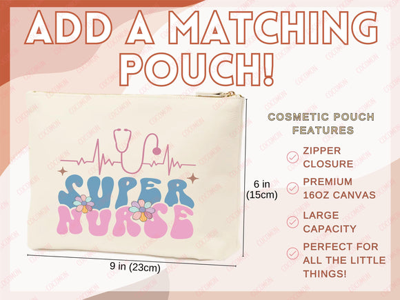 Nurse Canvas Tote Bag Nursing Bag Registered Nurse Gift for Her Women Bag Everyday Tote Eco Friendly Gift Tote Shopper Reusable Grocery Bag