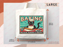 Baking Lover Canvas Tote Bag Funny Baker Gift Tote Bag Everyday Tote Eco Friendly Gift Tote Shopper Reusable Grocery Bag Cute Aesthetic Bag