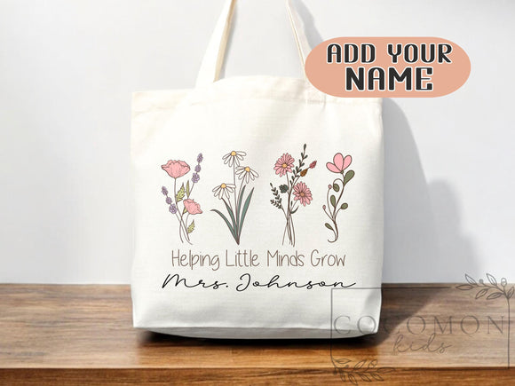 Teacher Appreciation Gift Tote Bag Canvas Custom Teacher Gift Personalized School Bag Gifted Teacher Tote Reusable Bag School Campus Bag
