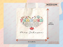 Teacher Appreciation Gift Tote Bag Canvas Custom Teacher Gift Personalized School Bag Gifted Teacher Tote Reusable Bag School Campus Bag