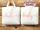 Personalized Name Bag Custom Name Tote Bag Custom Gift Bridesmaids Bag Gift Tote Shopper Women Bag Customized Name Personalized Gift For Her
