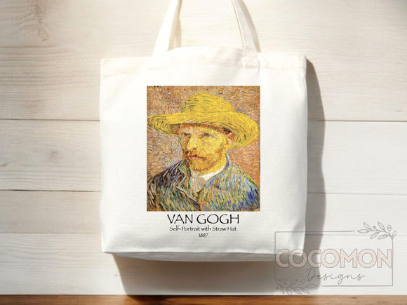 Van Gogh Tote Bag Artsy Bag Van Gogh Shoulder Bag Van Gogh School Tote Eco Friendly Aesthetic Tote Shopper Reusable Grocery Bag Gift for Her