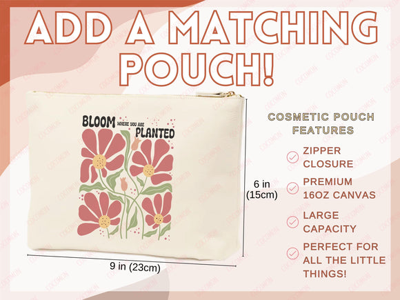 Floral Tote Bag flower tote canvas wildflower bag eco friendly bag aesthetic tote bag reusable bag gift for plant lover tote flower bag cute