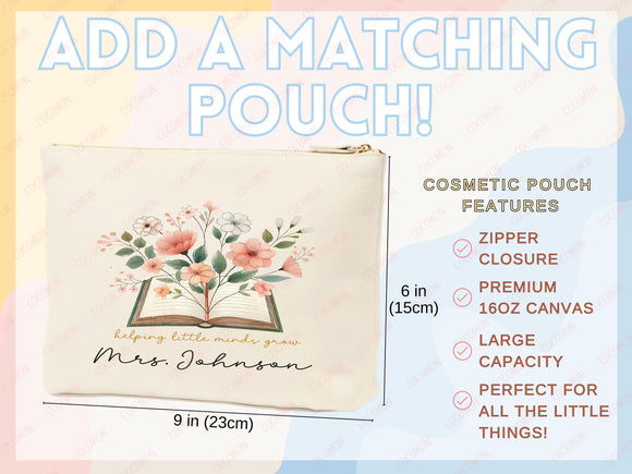 Teacher Appreciation Gift Tote Bag Canvas Custom Teacher Gift Personalized School Bag Gifted Teacher Tote Reusable Bag School Campus Bag