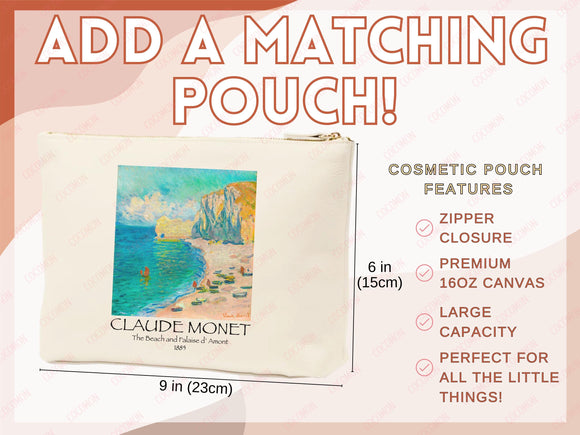 Monet Tote Bag Artsy Bag Monet Shoulder Bag Monet Gift School Tote Eco Friendly Aesthetic Tote Shopper Reusable Grocery Bag Gift for Her