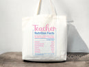 Teacher Appreciation Gift Tote Bag Canvas Custom Teacher Gift Personalized School Bag Gifted Teacher Tote Reusable Bag School Campus Bag