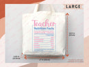 Teacher Appreciation Gift Tote Bag Canvas Custom Teacher Gift Personalized School Bag Gifted Teacher Tote Reusable Bag School Campus Bag