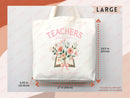 Teacher Appreciation Gift Tote Bag Canvas Custom Teacher Gift Personalized School Bag Gifted Teacher Tote Reusable Bag School Campus Bag