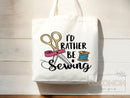 Sewing Lover Canvas Tote Bag Funny Gift Sewing Bag Knit Everyday Tote Eco Friendly Gift Tote Shopper Reusable Grocery Bag Cute Aesthetic Bag