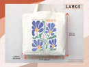 Floral Tote Bag flower tote canvas wildflower bag eco friendly bag aesthetic tote bag reusable bag gift for plant lover tote flower bag cute