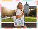 Custom Sorority Tote Bag Gift Rush Initiation Bid Day Big Little Gift Custom Name Sorority Gift College Tote Bag Personalized Gift For Her