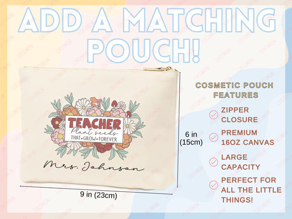 Teacher Appreciation Bag Gift Tote Bag Canvas Custom Teacher Gift Personalized School Bag Gifted Teacher Tote Reusable Bag School Campus Bag