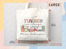 Teacher Appreciation Bag Gift Tote Bag Canvas Custom Teacher Gift Personalized School Bag Gifted Teacher Tote Reusable Bag School Campus Bag