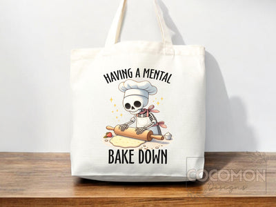 Baking Lover Canvas Tote Bag Funny Baker Gift Tote Bag Everyday Tote Eco Friendly Gift Tote Shopper Reusable Grocery Bag Cute Aesthetic Bag