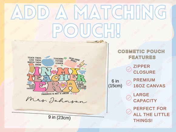 Teacher Appreciation Bag Gift Tote Bag Canvas Custom Teacher Gift Personalized School Bag Gifted Teacher Tote Reusable Bag School Campus Bag