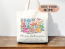 Teacher Appreciation Bag Gift Tote Bag Canvas Custom Teacher Gift Personalized School Bag Gifted Teacher Tote Reusable Bag School Campus Bag