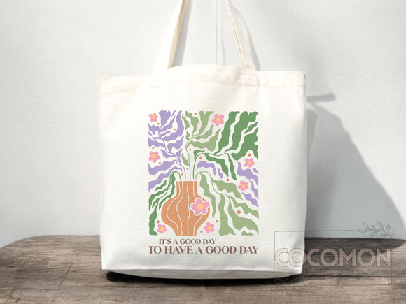 Floral Tote Bag flower tote canvas wildflower bag eco friendly bag aesthetic tote bag reusable bag gift for plant lover tote flower bag cute