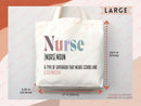 Nurse Canvas Tote Bag Nursing Bag Registered Nurse Gift for Her Women Bag Everyday Tote Eco Friendly Gift Tote Shopper Reusable Grocery Bag